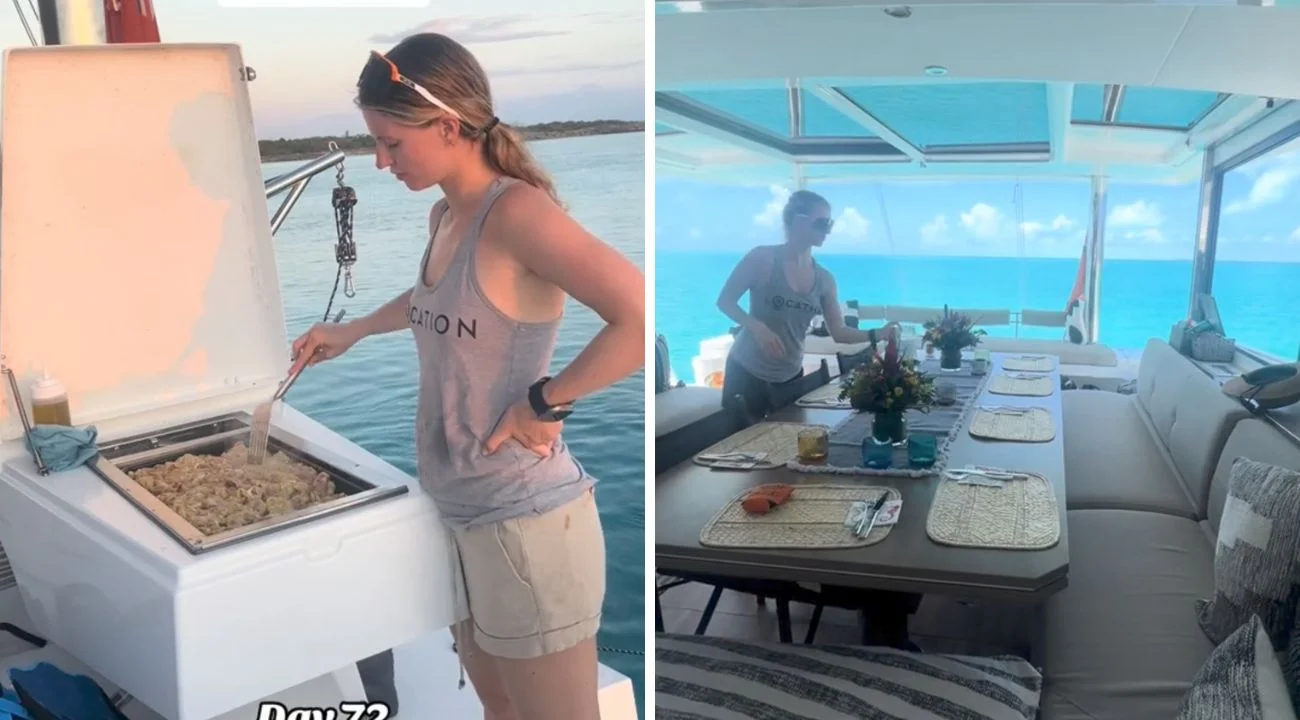 Donna lavora come chef privata su uno yacht: "Vi mostro la mia giornata tipo"