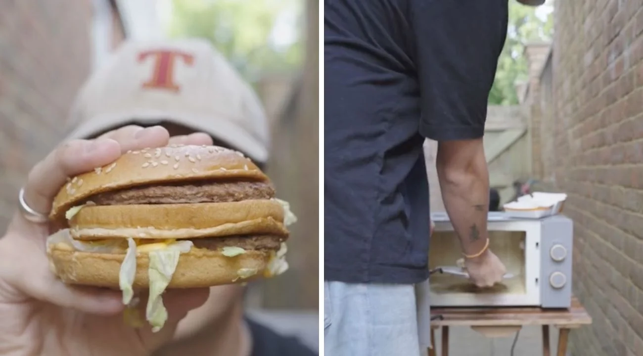 "Ho messo nel microonde un Big Mac per 30 minuti", come appare il panino quando lo tira fuori