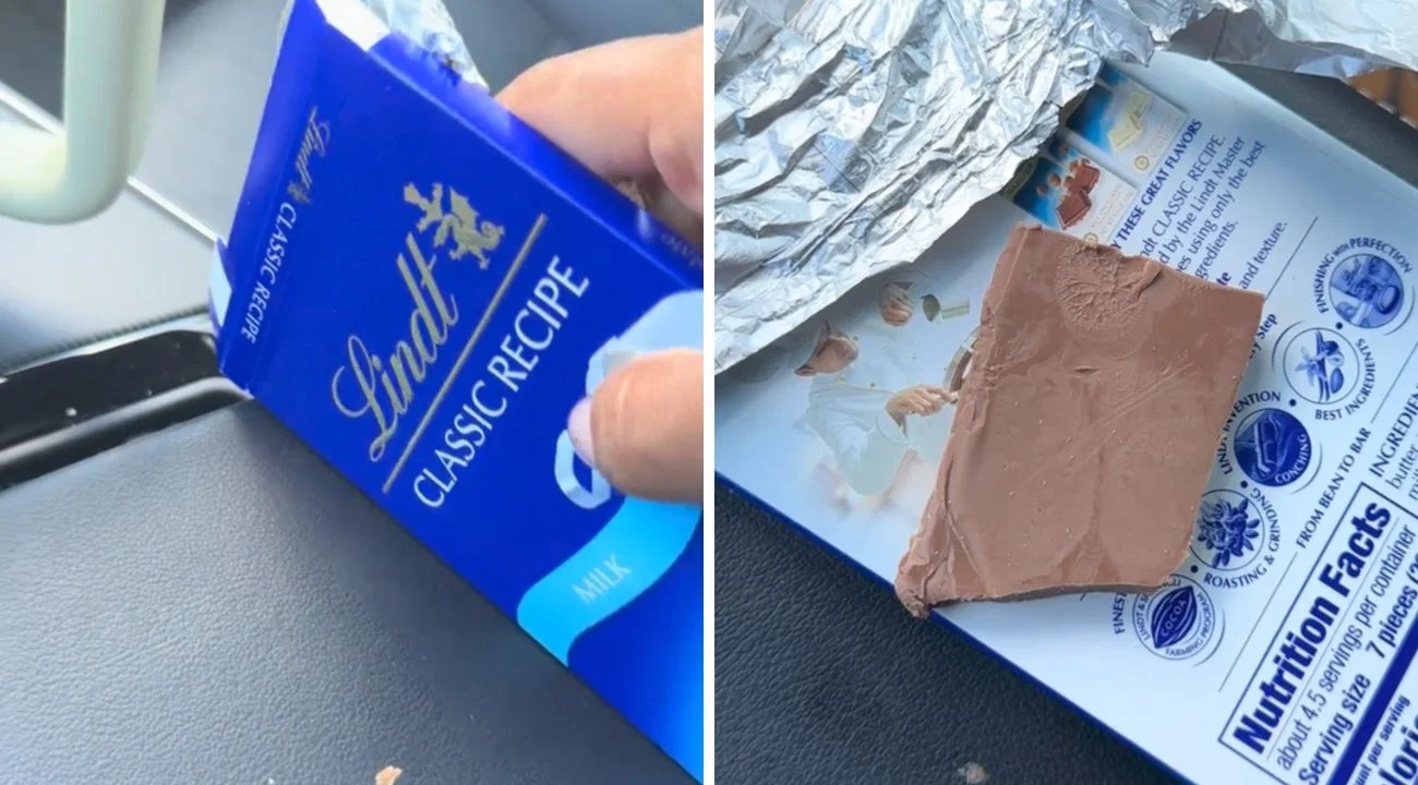 Donna riceve del cioccolato in regalo, ma ha i brividi quando lo guarda meglio da vicino